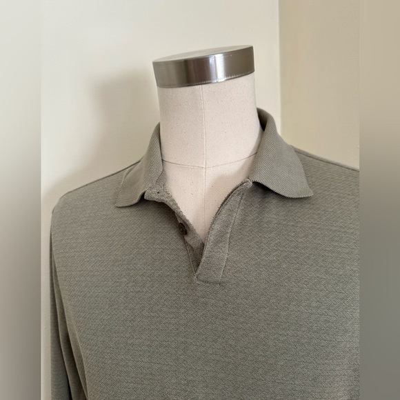 Claiborne Green/Brown Long Sleeve’s Casual Top SZ XL. 74% Cotton 26% Polyester - Picture 3 of 12